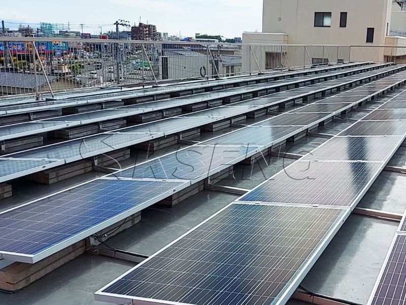태국 평지붕 태양광 패널 마운트 랙 시스템 프로젝트
